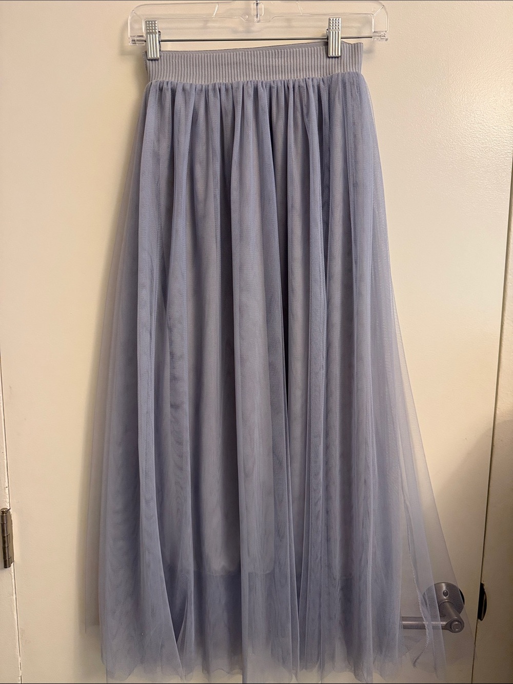 Light Lavender Tulle Maxi Skirt - Women's Layered Skirt
